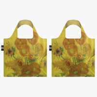 LOQI Museum Collection Vincent Van Gogh Sunflowers Bag - Set of 2