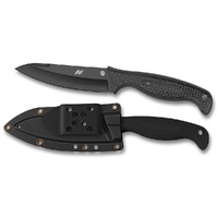 Syderco Aqua Salt Lightweight Black Plain Fixed Black Blade Knife YSFB23PBBK