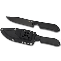 NEW SPYDERCO STREET BOWIE - PLAIN BLACK BLADE FB04PBB