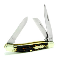 Schrade Uncle Henry Premium Stock 3 Blade Pocket Knife 38897UH