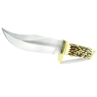 SCHRADE UNCLE HENRY PRO HUNTER SKINNING HUNTING KNIFE + LEATHER SHEATH 171UH