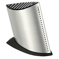 Global Ship Shape 9 Slot Knife Holder Block , Stainless
