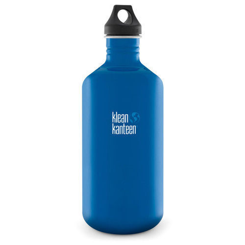 KLEAN KANTEEN CLASSIC 64oz 1900ml BLUE PLANET BPA FREE Water Bottle SAVE !