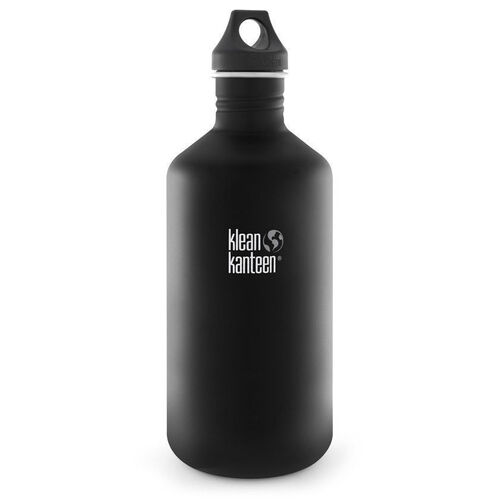 KLEAN KANTEEN CLASSIC 64oz 1900ml SHALE BLACK BPA FREE Water Bottle SAVE !