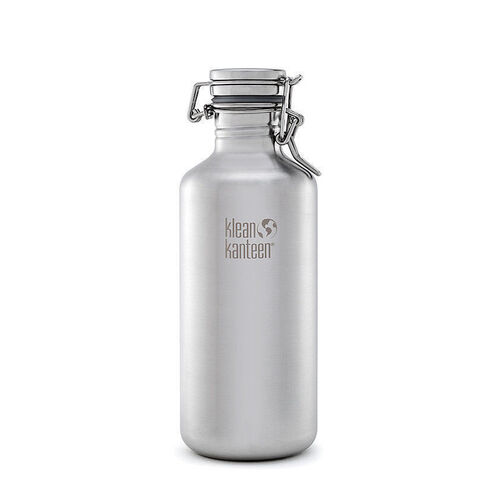 KLEAN KANTEEN CLASSIC GROWLER 40oz BPA FREE SWIG LOK CAP WATER BOTTLE STAINLESS