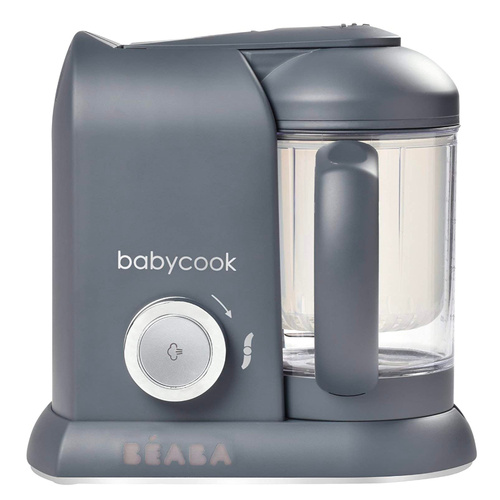 New Beaba Babycook Baby Solo Food Processor - Dark Grey Steam Cook Blend