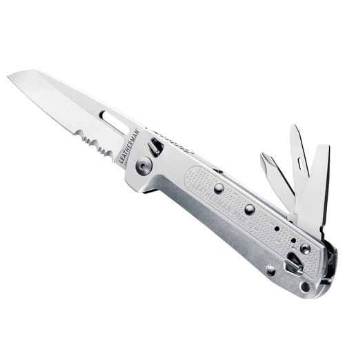 Leatherman Free K2X Multi-Tool & Pocket Knife , 8 Tools Silver