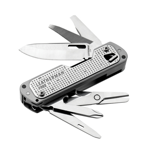 Leatherman FREE T4 Multi-Tool Stainless  , 12 Tools