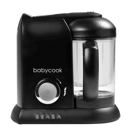 New BEABA Babycook Baby Food Processor Solo BLACK Steam Cook Blend