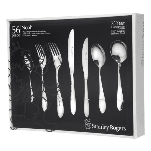Stanley Rogers Noah 56pc Stainless Steel Cutlery Set 56 Piece