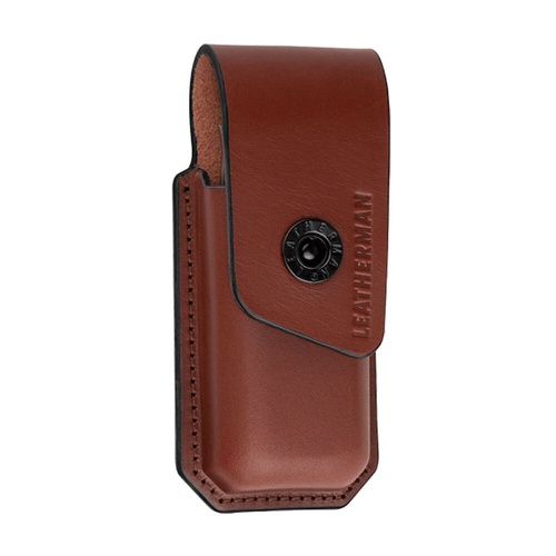 LEATHERMAN AINSWORTH MEDIUM Brown Leather Belt Sheath - Wave , Charge , Wingman