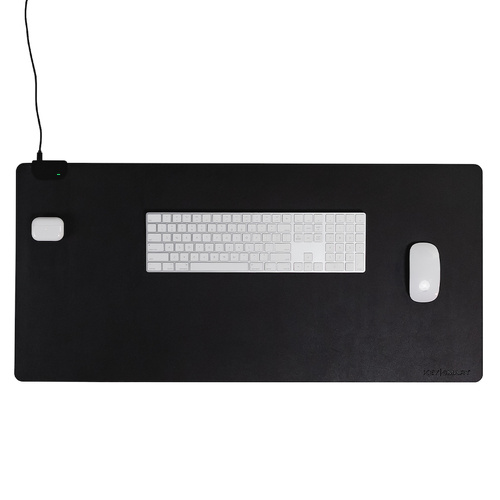 Keysmart TaskPad Wireless Charging Desk Pad - Black