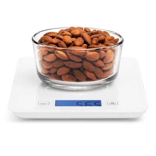 ClickClack Equip 5kg Digital Kitchen Food Liquid Scale - White