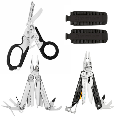Leatherman WAVE + PLUS Multi-Tool & Sheath & Bit Kit & Raptor & Signal