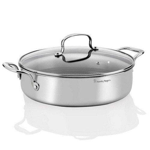 Stanley Rogers Matrix Non-Stick 28cm / 4.5L Chefs Pan With Lid 
