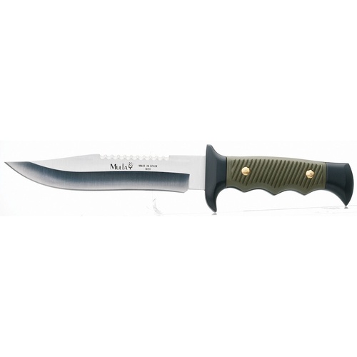 Muela Military Fishing Hunting Knife - Green Handle YM5161