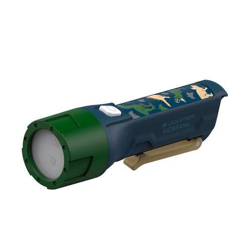 LED LENSER Kidbeam4 Kids Children's Torch w/ Multi Colour Light - Green