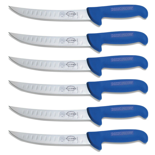 New F Dick Fluted Butchers Knife 10" / 26cm 8242526K - Set of 6