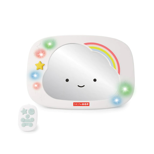 Skip Hop Baby Car Mirror Rear Facing Silver Lining Cloud Entertainment Mirror