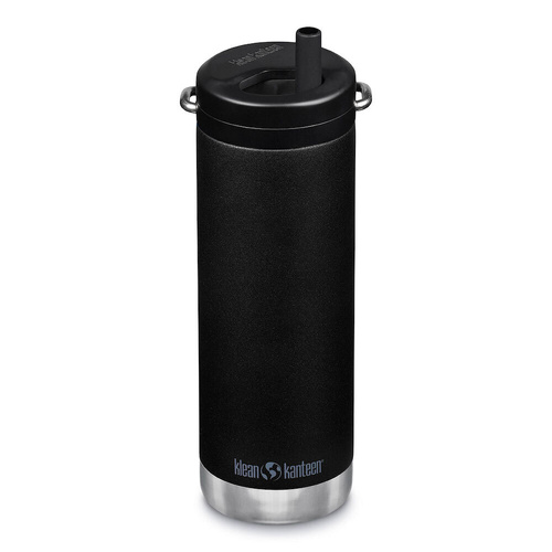 Klean Kanteen TKWide 16oz 473ml Insulated Black W/ Twist Cap Bottle