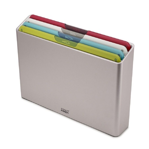 Joseph Joseph Folio Ikon Large Chopping Board 4 Piece Set - Silver 60219