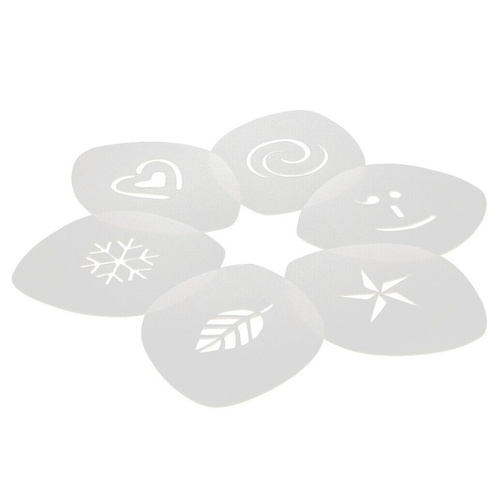 Aerolatte Cappuccino Art Coffee Stencils 6pc Set 