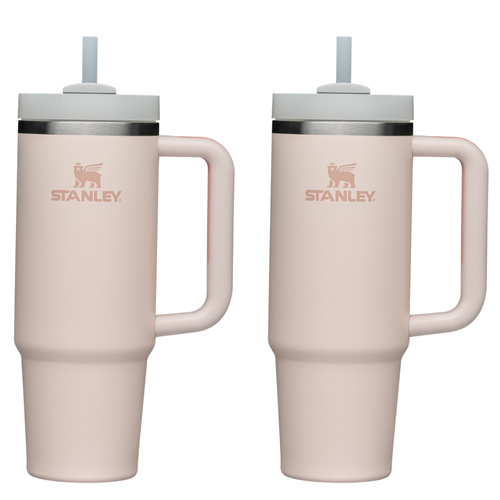 Stanley Quencher H2.0 Tumbler 30oz / 0.89L - 2 Pack Rose Quartz