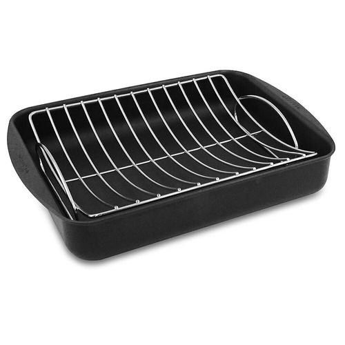 Scanpan Classic Roasting Pan Dish 44cm x 32cm 7.75L & Rack