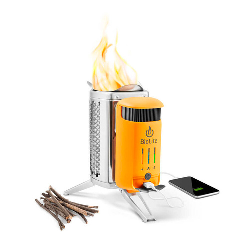 BioLite CampStove 2+ Electricity Generating Wood Camp Stove - CSC0200