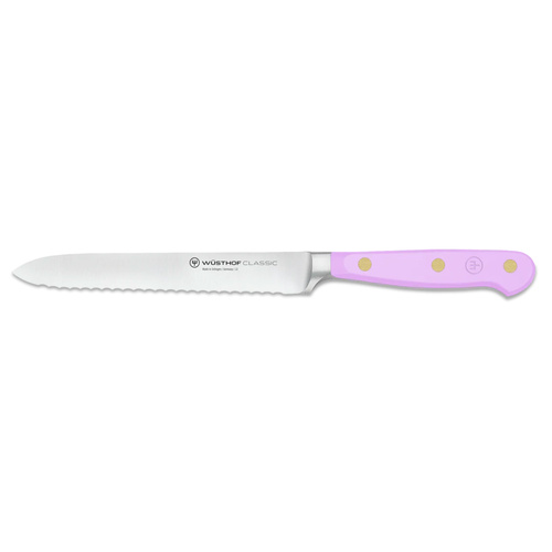 Wusthof Classic Serrated Utility Knife 14cm - Purple Yam