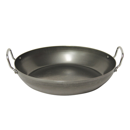 Pyrolux Industry Blue Steel Paella Pan - 40cm
