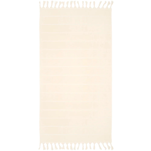 Bambury Santorini Beach Towel  , Ivory 90 x 170cm , Made in Turkey