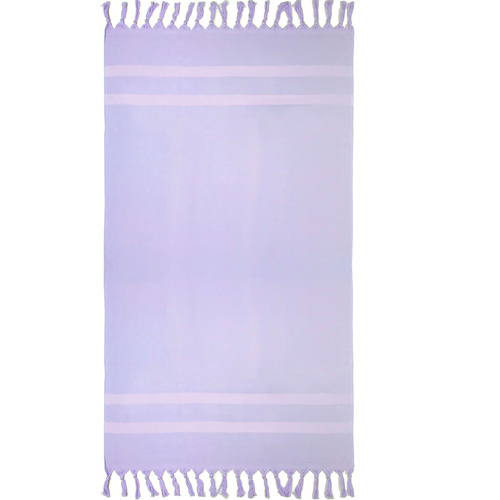 Bambury Sophia Beach Towel  , Lilac 90 x 170cm , Made in Turkey