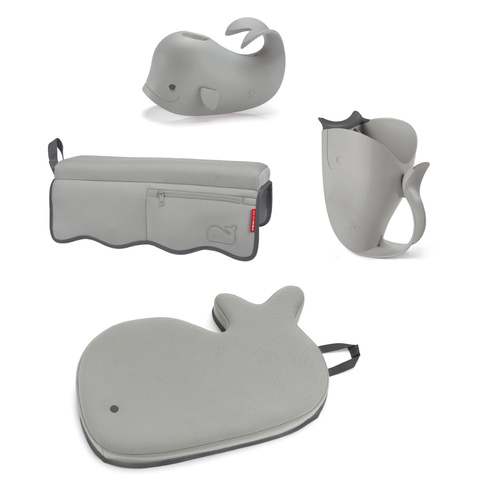 Skip Hop Moby 4 Piece Bath time Essential Kit - Grey 