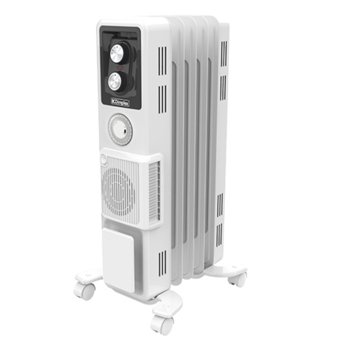 Dimplex 1.5kW Oil Column Heater w/ Timer & Turbo Fan - Arctic White OCR15TIF