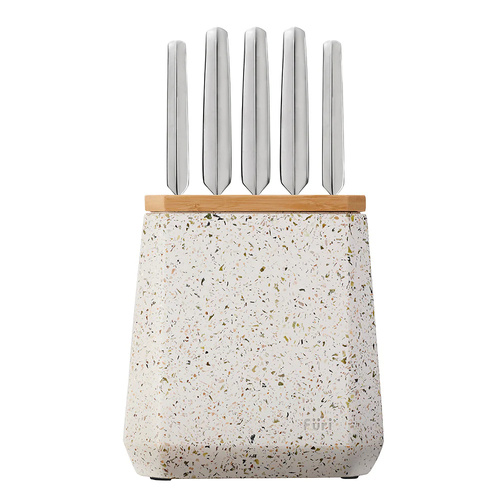 Furi Pro Stone 6 Piece Block Set Olive Terrazzo 6pc - 41513