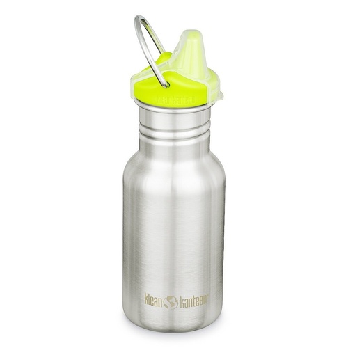 Klean Kanteen Kid 12oz / 355ml Classic Narrow w/ Sippy Cap Water Bottle - Brushed Stainless