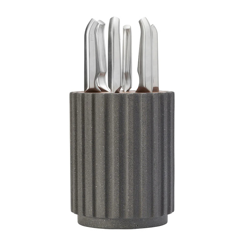Furi Pro Radial 7pc Knife Block Set Flint Terrazzo 7 Piece - 41526