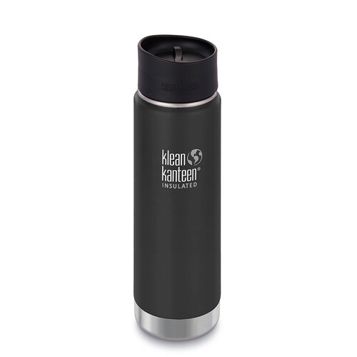 KLEAN KANTEEN 592ml 20oz INSULATED WIDE SHALE BLACK Water Coffee Soup Bottle 