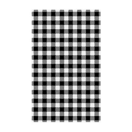 Moda Gingham Black Greaseproof Paper Pack of 2000 - 310 × 190mm