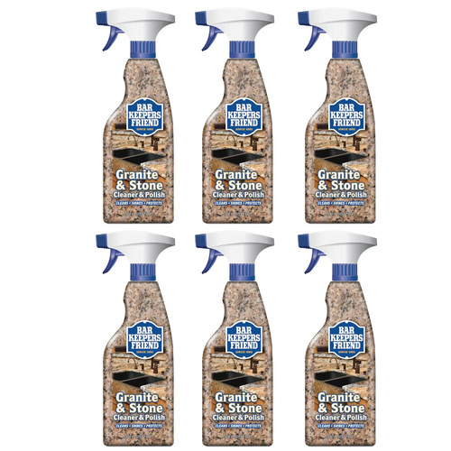 Bar Keepers Friend Granite & Stone Cleaner & Polish 750ml - Set of 6