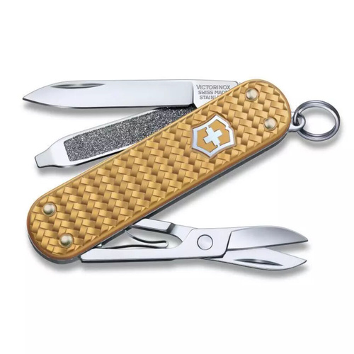 Victorinox Swiss Army Classic SD Precious Alox Gold Pocket Knife