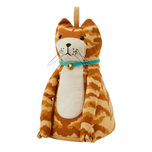 Ulster Weavers Marmalade Cat Shaped Doorstop Orange - 16 x 28 x 14cm