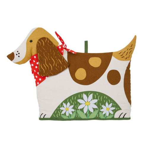 Ulster Weavers Daisy Dog Shaped Tea Cosy Brown - 29 x 33 x 3cm
