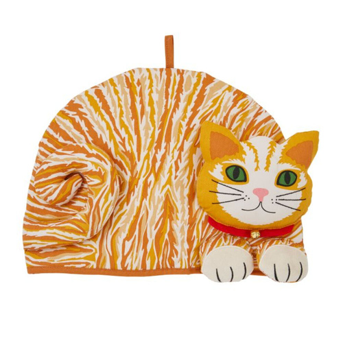 Ulster Weavers Ginger Cat Shaped Tea Cosy Orange - 27 x 35 x 3cm