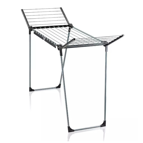 Leifheit Pegasus 150 Solid Slim Laundry 15M Drying Rack - Black Diamond