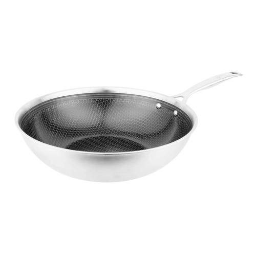 Pyrolux Pyrohex Tri Ply Stainless Steel Wok 32cm