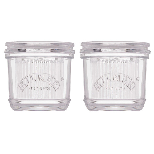 Kilner Glass Butter Crock 200ml Set of 2