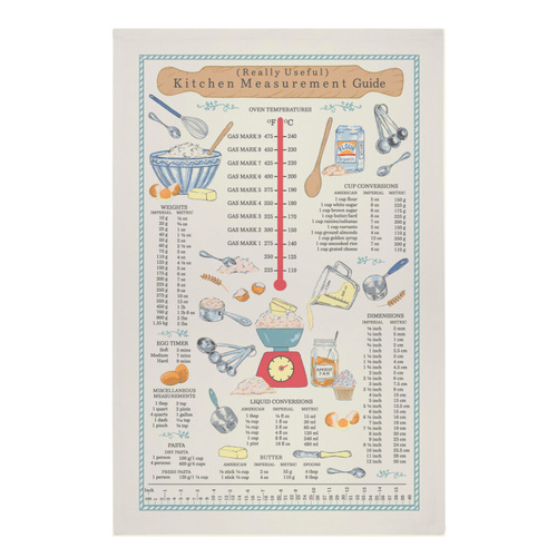 Ulster Weavers Kitchen Measurements Cotton Tea Towel - 74 x 48cm