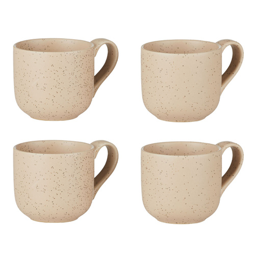 Leaf & Bean Aster Espresso Cup Set 100ml Natural - 4 Piece Set